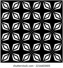 Design seamless monochrome geometric pattern. Abstract background. Vector art.Perfect for site backdrop, wrapping paper, wallpaper, textile and surface design. 