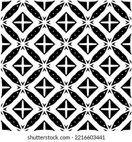 Design seamless monochrome geometric pattern. Abstract background. Vector art.Perfect for site backdrop, wrapping paper, wallpaper, textile and surface design. 