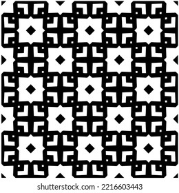 Design seamless monochrome geometric pattern. Abstract background. Vector art.Perfect for site backdrop, wrapping paper, wallpaper, textile and surface design. 
