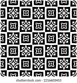 Entwurf nahtloser monochromer geometrischer Muster. Abstrakter Hintergrund. Vector art.Perfekt für Website-Hintergrund, Wickelpapier, Tapete, Textil und Oberflächendesign. 