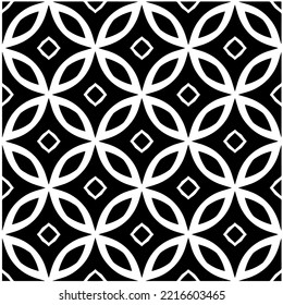 Design seamless monochrome geometric pattern. Abstract background. Vector art.Perfect for site backdrop, wrapping paper, wallpaper, textile and surface design. 