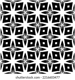 Entwurf nahtloser monochromer geometrischer Muster. Abstrakter Hintergrund. Vector art.Perfekt für Website-Hintergrund, Wickelpapier, Tapete, Textil und Oberflächendesign. 