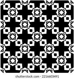 Diseño de un patrón geométrico monocromo sin fisuras. Antecedentes abstractos. Arte vectorial.Perfecto para el fondo del sitio, papel envolvente, papel tapiz, textil y diseño de superficie. 