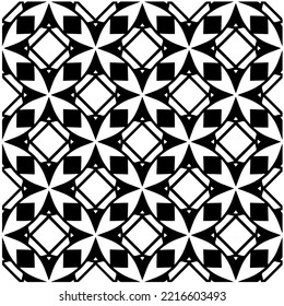 Design seamless monochrome geometric pattern. Abstract background. Vector art.Perfect for site backdrop, wrapping paper, wallpaper, textile and surface design. 