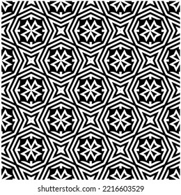 Entwurf nahtloser monochromer geometrischer Muster. Abstrakter Hintergrund. Vector art.Perfekt für Website-Hintergrund, Wickelpapier, Tapete, Textil und Oberflächendesign. 