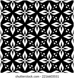 Design seamless monochrome geometric pattern. Abstract background. Vector art.Perfect for site backdrop, wrapping paper, wallpaper, textile and surface design. 