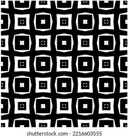 Entwurf nahtloser monochromer geometrischer Muster. Abstrakter Hintergrund. Vector art.Perfekt für Website-Hintergrund, Wickelpapier, Tapete, Textil und Oberflächendesign. 
