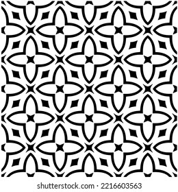 Design seamless monochrome geometric pattern. Abstract background. Vector art.Perfect for site backdrop, wrapping paper, wallpaper, textile and surface design. 