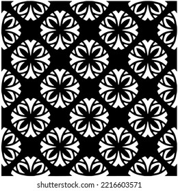 Design seamless monochrome geometric pattern. Abstract background. Vector art.Perfect for site backdrop, wrapping paper, wallpaper, textile and surface design. 