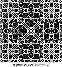 Diseño de un patrón geométrico monocromo sin fisuras. Antecedentes abstractos. Arte vectorial.Perfecto para el fondo del sitio, papel envolvente, papel tapiz, textil y diseño de superficie. 