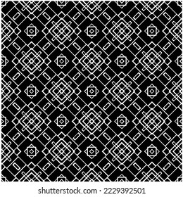 Design seamless monochrome geometric pattern. Abstract background. Vector art.Perfect for site backdrop, wrapping paper, wallpaper, textile and surface design. 