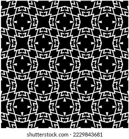 Diseño de un patrón geométrico monocromo sin fisuras. Antecedentes abstractos. Arte vectorial.Perfecto para el fondo del sitio, papel envolvente, papel tapiz, textil y diseño de superficie. 