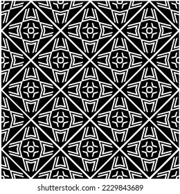 Design seamless monochrome geometric pattern. Abstract background. Vector art.Perfect for site backdrop, wrapping paper, wallpaper, textile and surface design. 
