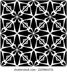 Design seamless monochrome geometric pattern. Abstract background. Vector art.Perfect for site backdrop, wrapping paper, wallpaper, textile and surface design. 