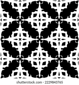 Design seamless monochrome geometric pattern. Abstract background. Vector art.Perfect for site backdrop, wrapping paper, wallpaper, textile and surface design. 
