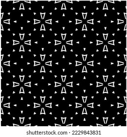 Diseño de un patrón geométrico monocromo sin fisuras. Antecedentes abstractos. Arte vectorial.Perfecto para el fondo del sitio, papel envolvente, papel tapiz, textil y diseño de superficie. 
