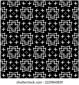 Diseño de un patrón geométrico monocromo sin fisuras. Antecedentes abstractos. Arte vectorial.Perfecto para el fondo del sitio, papel envolvente, papel tapiz, textil y diseño de superficie. 