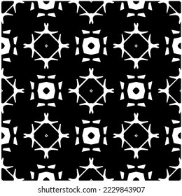 Design seamless monochrome geometric pattern. Abstract background. Vector art.Perfect for site backdrop, wrapping paper, wallpaper, textile and surface design. 