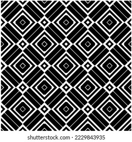 Design seamless monochrome geometric pattern. Abstract background. Vector art.Perfect for site backdrop, wrapping paper, wallpaper, textile and surface design. 
