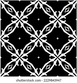 Design seamless monochrome geometric pattern. Abstract background. Vector art.Perfect for site backdrop, wrapping paper, wallpaper, textile and surface design. 