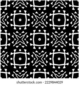 Diseño de un patrón geométrico monocromo sin fisuras. Antecedentes abstractos. Arte vectorial.Perfecto para el fondo del sitio, papel envolvente, papel tapiz, textil y diseño de superficie. 
