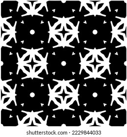 Design seamless monochrome geometric pattern. Abstract background. Vector art.Perfect for site backdrop, wrapping paper, wallpaper, textile and surface design. 