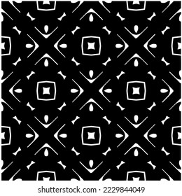 Diseño de un patrón geométrico monocromo sin fisuras. Antecedentes abstractos. Arte vectorial.Perfecto para el fondo del sitio, papel envolvente, papel tapiz, textil y diseño de superficie. 