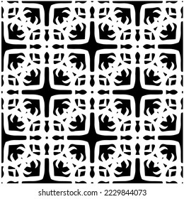 Design seamless monochrome geometric pattern. Abstract background. Vector art.Perfect for site backdrop, wrapping paper, wallpaper, textile and surface design. 