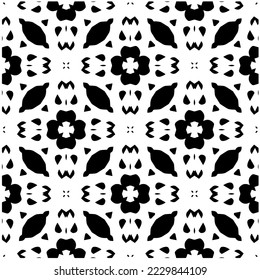 Design seamless monochrome geometric pattern. Abstract background. Vector art.Perfect for site backdrop, wrapping paper, wallpaper, textile and surface design. 