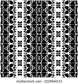 Design seamless monochrome geometric pattern. Abstract background. Vector art.Perfect for site backdrop, wrapping paper, wallpaper, textile and surface design. 