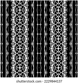 Design seamless monochrome geometric pattern. Abstract background. Vector art.Perfect for site backdrop, wrapping paper, wallpaper, textile and surface design. 