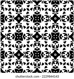 Design seamless monochrome geometric pattern. Abstract background. Vector art.Perfect for site backdrop, wrapping paper, wallpaper, textile and surface design. 