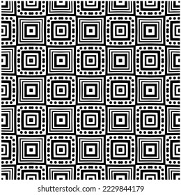 Design seamless monochrome geometric pattern. Abstract background. Vector art.Perfect for site backdrop, wrapping paper, wallpaper, textile and surface design. 