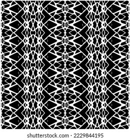 Design seamless monochrome geometric pattern. Abstract background. Vector art.Perfect for site backdrop, wrapping paper, wallpaper, textile and surface design. 