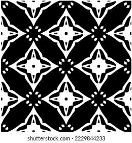 Design seamless monochrome geometric pattern. Abstract background. Vector art.Perfect for site backdrop, wrapping paper, wallpaper, textile and surface design. 