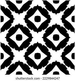 Design seamless monochrome geometric pattern. Abstract background. Vector art.Perfect for site backdrop, wrapping paper, wallpaper, textile and surface design. 