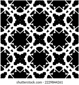 Design seamless monochrome geometric pattern. Abstract background. Vector art.Perfect for site backdrop, wrapping paper, wallpaper, textile and surface design. 