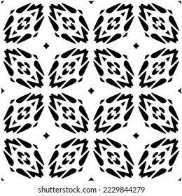 Diseño de un patrón geométrico monocromo sin fisuras. Antecedentes abstractos. Arte vectorial.Perfecto para el fondo del sitio, papel envolvente, papel tapiz, textil y diseño de superficie. 