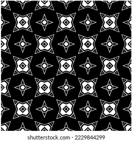 Design seamless monochrome geometric pattern. Abstract background. Vector art.Perfect for site backdrop, wrapping paper, wallpaper, textile and surface design. 