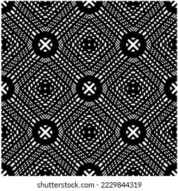 Design seamless monochrome geometric pattern. Abstract background. Vector art.Perfect for site backdrop, wrapping paper, wallpaper, textile and surface design. 