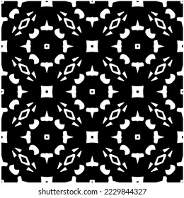 Design seamless monochrome geometric pattern. Abstract background. Vector art.Perfect for site backdrop, wrapping paper, wallpaper, textile and surface design. 