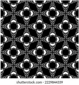 Diseño de un patrón geométrico monocromo sin fisuras. Antecedentes abstractos. Arte vectorial.Perfecto para el fondo del sitio, papel envolvente, papel tapiz, textil y diseño de superficie. 