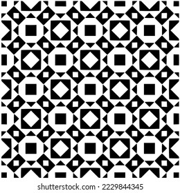 Design seamless monochrome geometric pattern. Abstract background. Vector art.Perfect for site backdrop, wrapping paper, wallpaper, textile and surface design. 