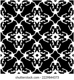 Design seamless monochrome geometric pattern. Abstract background. Vector art.Perfect for site backdrop, wrapping paper, wallpaper, textile and surface design. 