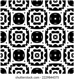 Design seamless monochrome geometric pattern. Abstract background. Vector art.Perfect for site backdrop, wrapping paper, wallpaper, textile and surface design. 