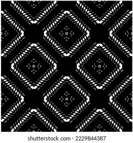 Design seamless monochrome geometric pattern. Abstract background. Vector art.Perfect for site backdrop, wrapping paper, wallpaper, textile and surface design. 