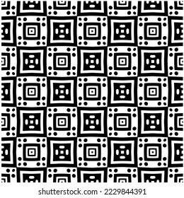 Design seamless monochrome geometric pattern. Abstract background. Vector art.Perfect for site backdrop, wrapping paper, wallpaper, textile and surface design. 