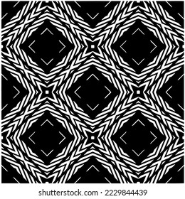 Diseño de un patrón geométrico monocromo sin fisuras. Antecedentes abstractos. Arte vectorial.Perfecto para el fondo del sitio, papel envolvente, papel tapiz, textil y diseño de superficie. 