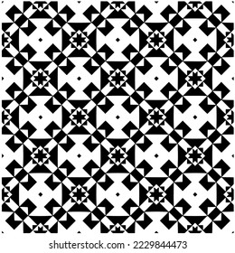 Diseño de un patrón geométrico monocromo sin fisuras. Antecedentes abstractos. Arte vectorial.Perfecto para el fondo del sitio, papel envolvente, papel tapiz, textil y diseño de superficie. 