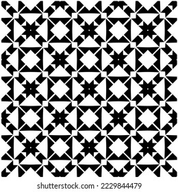 Design seamless monochrome geometric pattern. Abstract background. Vector art.Perfect for site backdrop, wrapping paper, wallpaper, textile and surface design. 